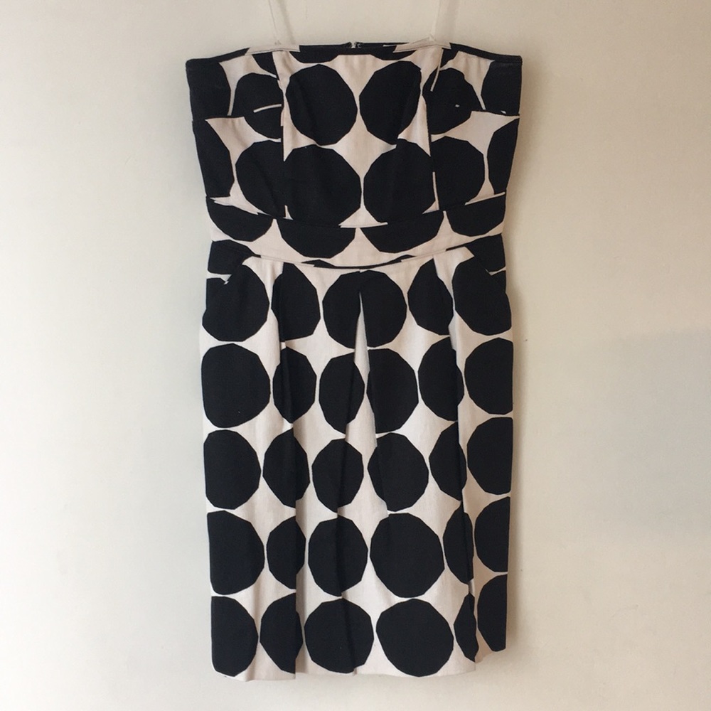 Marimekko x Banana Republic Strapless Dot Dress with Pockets